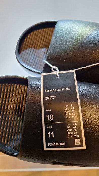 Тапки Nike Calm Slide FD4116 001, US10 E44.5 28.5CM