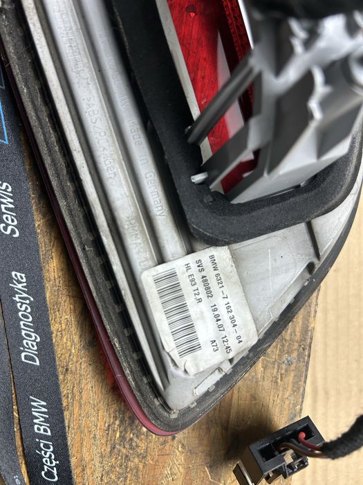 Lampa prawa tyl tylna w klape e93 przedlift prelci gwarancja wysylka