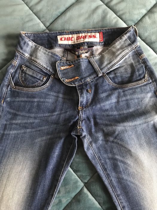 Vendo dois pares de calcas de ganga chic dress 34