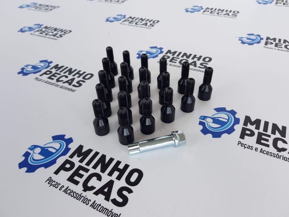 Pernos Aperto Interior Curtos Pretos M14x1.25