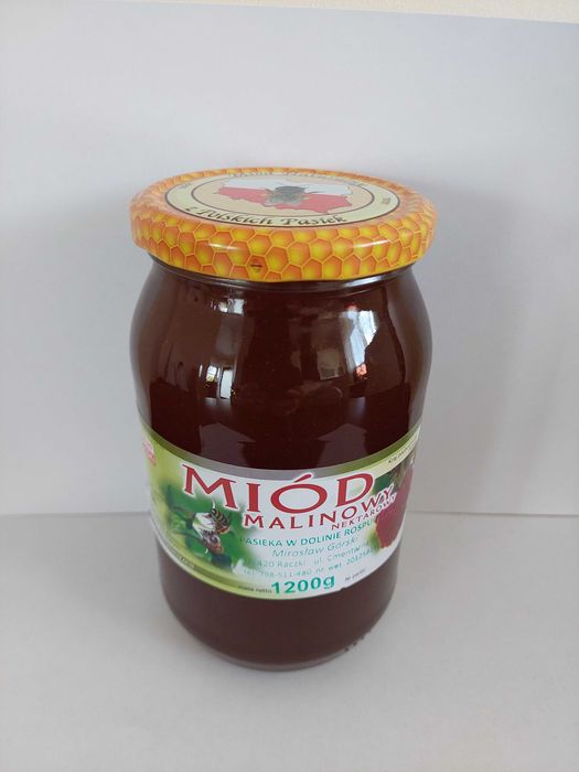 Miód Malinowy z Doliny Rospudy, Suwalszczyzny 2025r.