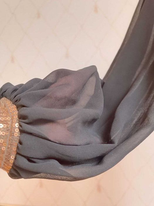 Чорна коктейльна сукня asos