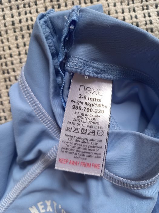 Koszulka UV50+ kąpielowa Next 3-6 mscy