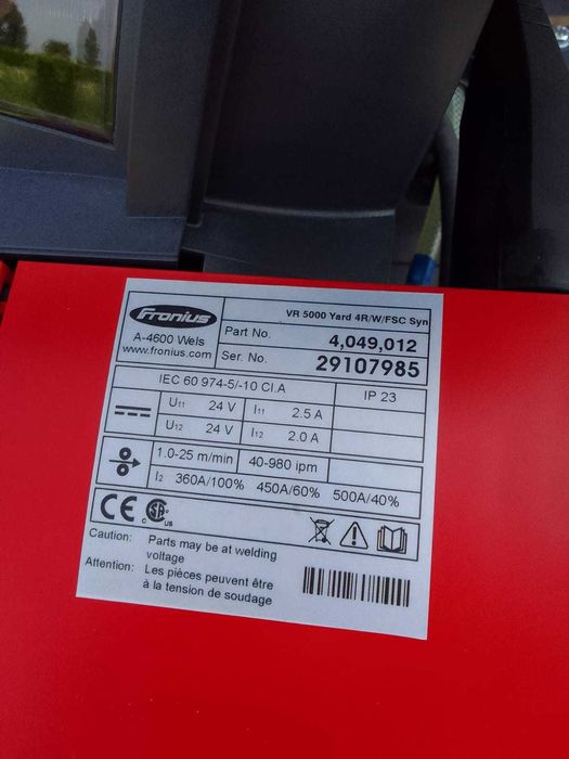 Spawarka Fronius VR 5000 PODEMONSTRACYJNA Szadek • OLX.pl