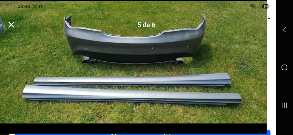 Para-choques traseiro embaladeiras e ponteiras mercedes cla 200