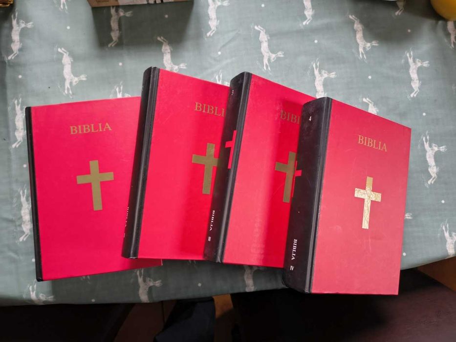 Pismo Święte 4 Tomowe Biblia Poznańska 2009 rok- BDB stan