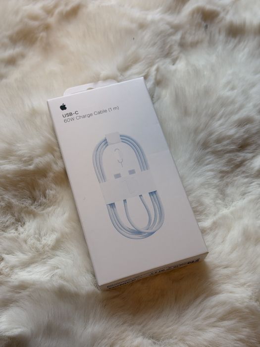 Kabel 60W Apple USB-C (1m) Nowy Zaplombowany