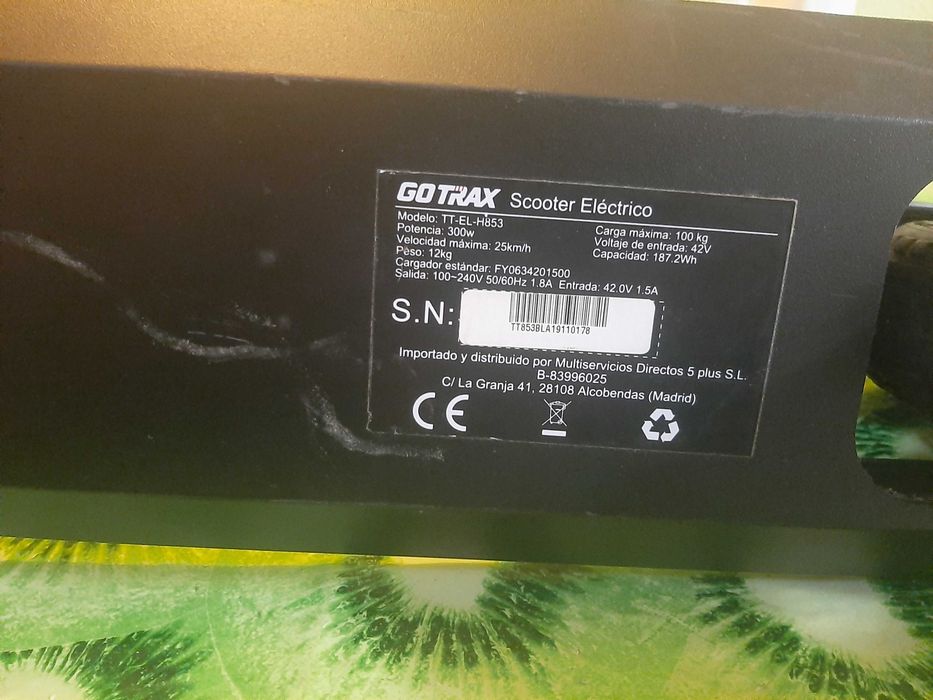 Trotinete Elétrica Go Trax V2 E-Scooter Modelo TT-EL-H853