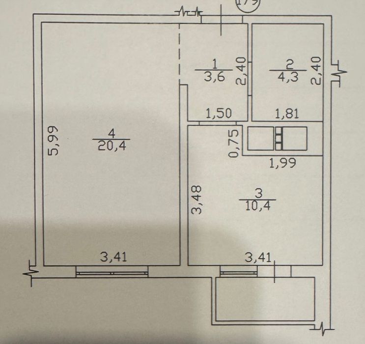 1-room apartment apartment by the address (area 40 m²) - Atlanta.ua - photo 2