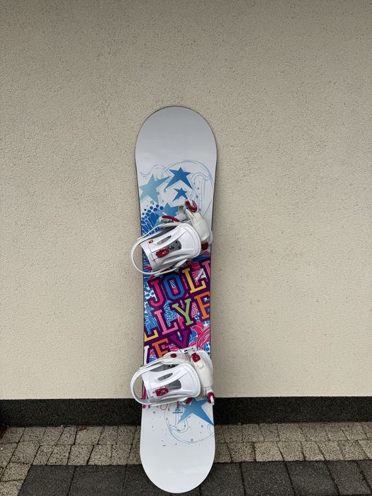 Deska snowboardowa Firefly 135 cm z wiązaniami – jak nowa, raz użyta