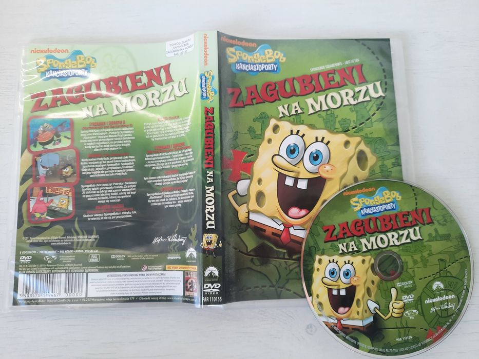 Zestaw 7 filmów Sponge Bob Kanciastoporty DVD
