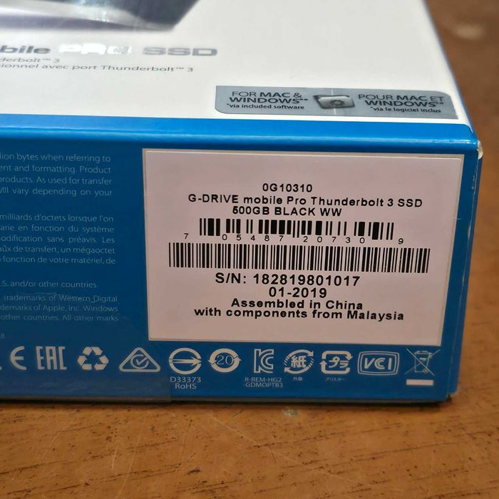 Dysk przenośny SanDisk Professional G-DRIVE Mobile Pro SSD 500GB