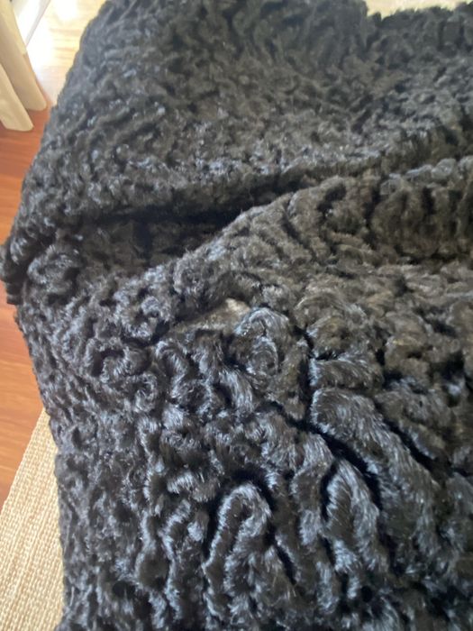 Casaco astracan preto