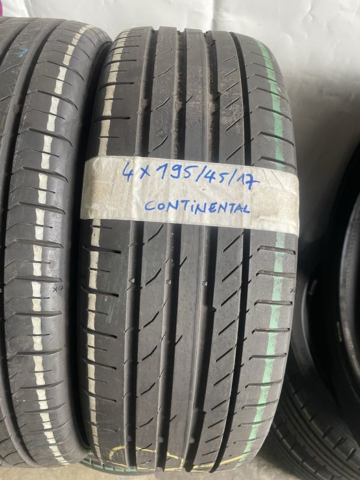 Pneus 195/45/17 Continental  todos Iguais Impecaveis