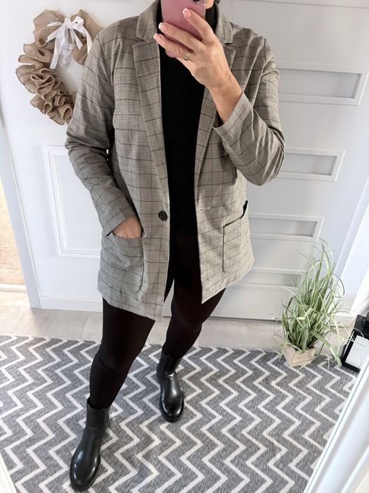 H&m marynarka kratka 40 L