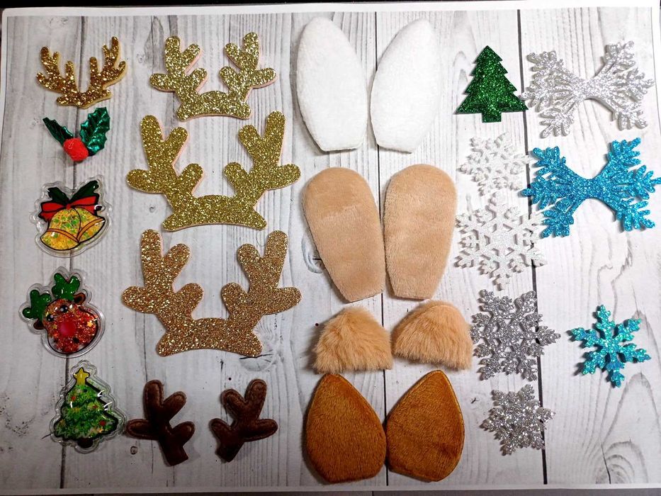 Патчи из экокожи. Снежинки