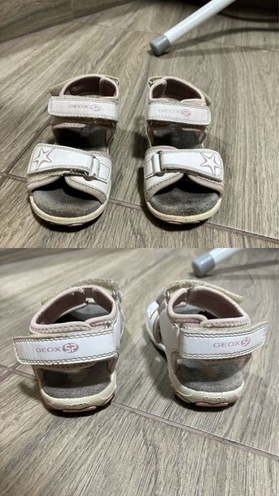 Взуття, сандалі geox, clarks, тапочки 24 розмір, 5 пар