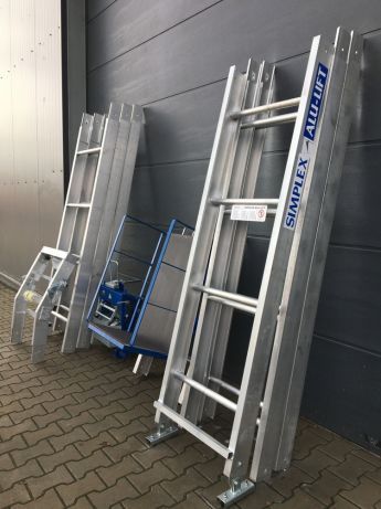 Drabina dekarska Niemiecka SIMPLEX STI 250 12m NOWA Winda Wyciąg GEDA