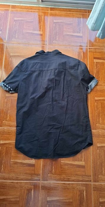 Camisa preta de verao para homem tamanho M