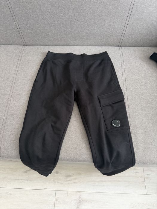 CP Company Diagonal Raised Cargo Sweatpants Black (M)
