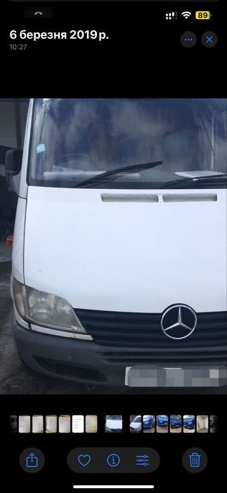 Капот склопластик до Мерседес Спрінтер/ Mercedes Sprinter.