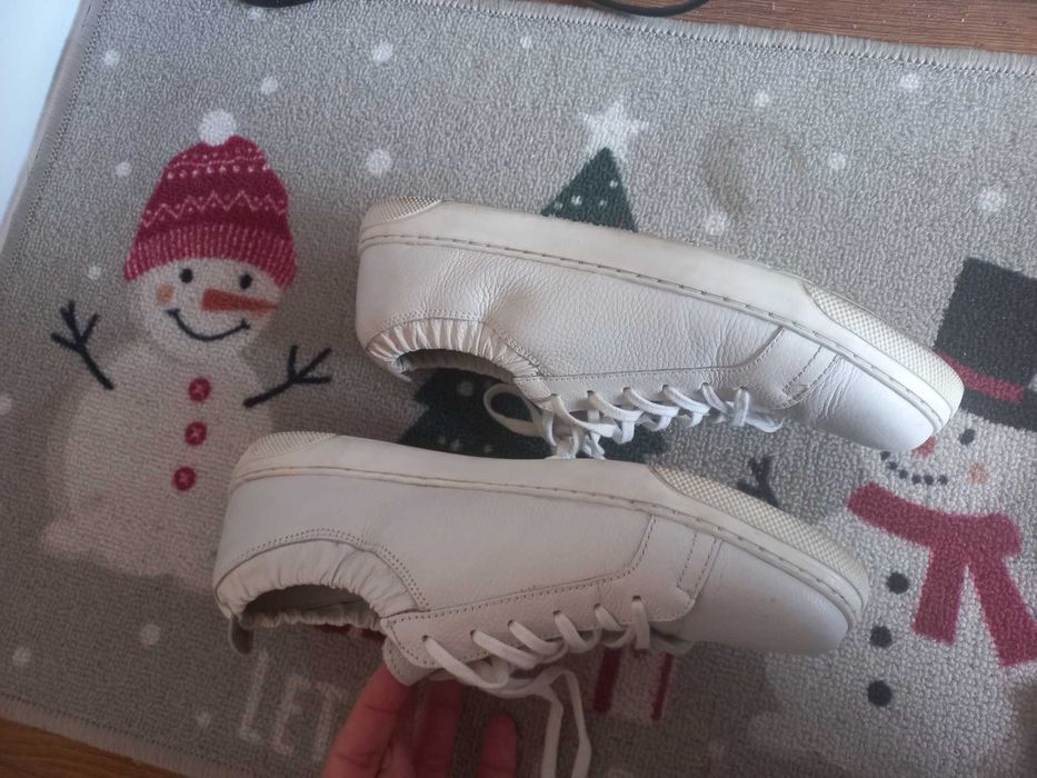 Snakersy sneakersy mokasyny lasocki biale skora typ kazar dkny