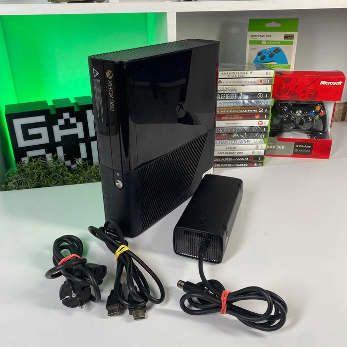 Консоль Xbox 360 E 500GB Freeboot приставка Іксбокс Б/У + 5 встановлених ігор Гарантія