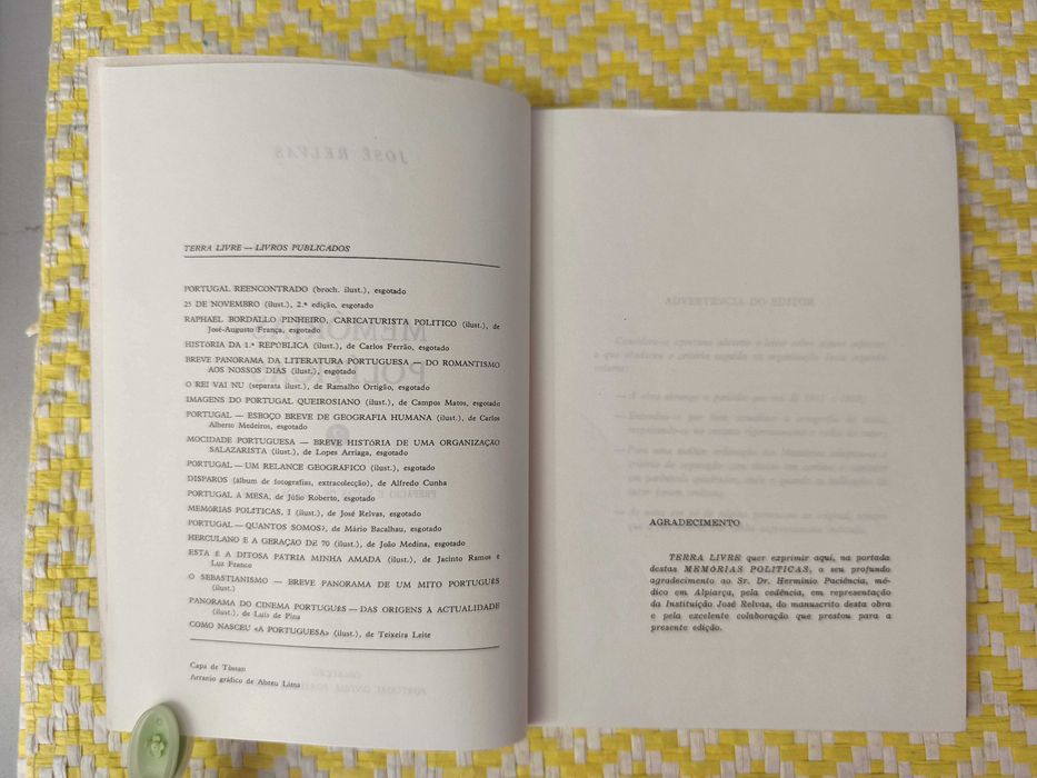 Memórias Políticas – Vol. 2
José Relvas