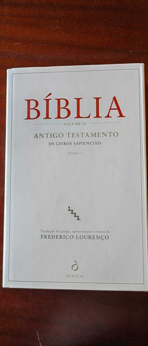 Livro A Biblia Vol. IV Tomo II Frederico Lourenço