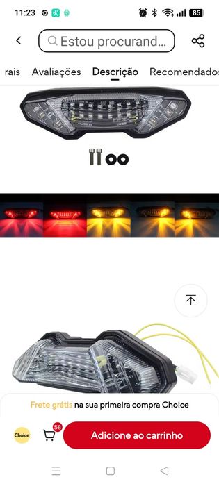 Farol traseiro tracer e mt