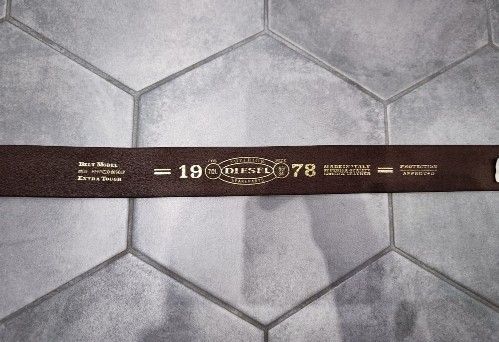 Кожаный Ремень Diesel Size 85/S(97×3.6cm) Original