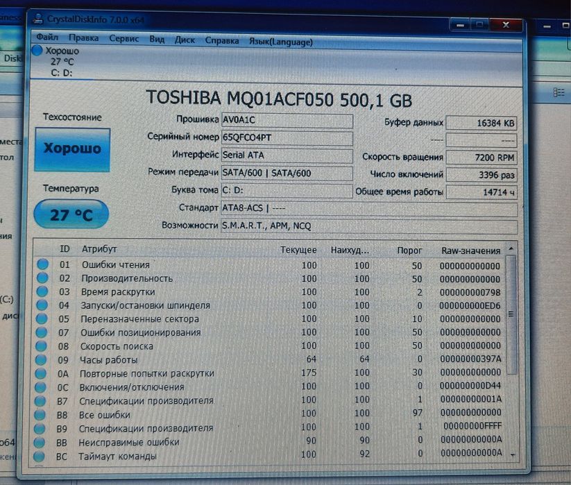 Ноутбук Lenovo ThinkPad T430s*/ I7-3520M/ 4Gb/ 500 Gb Камера Робоча