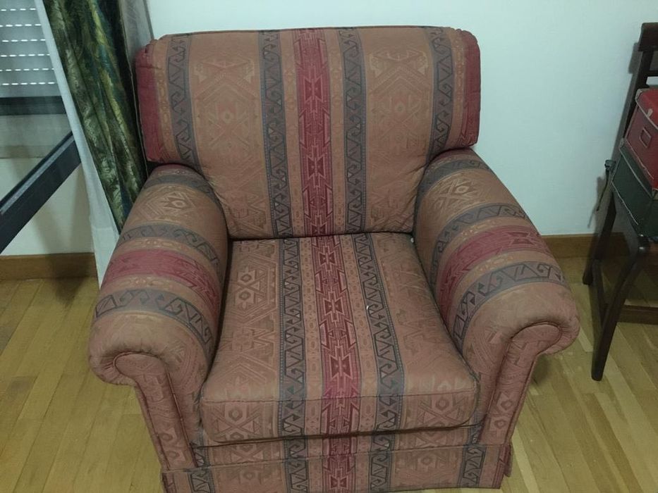 Sofá poltrona vintage ótimo estado