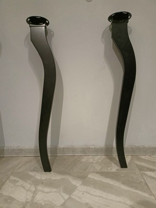 Czarne nogi do blatu stołu LALLE ikea