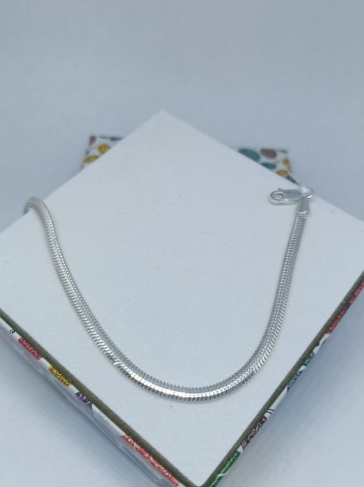 Srebrna bransoletka 925 długość 19 cm