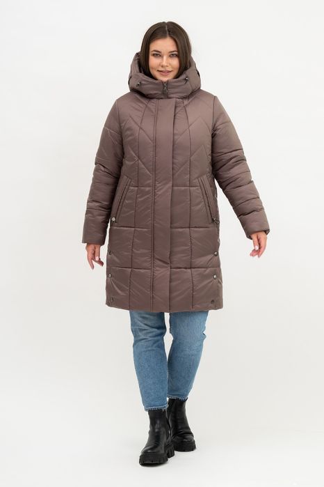 Женская стильная зимняя куртка пуховик. 50 -62р