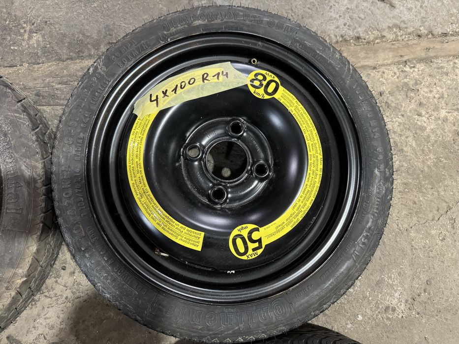 Докатка запаска 4/100R14 Opel Volkswagen Toyota Ваз Lada