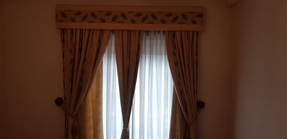 Conjunto Cortinados + Sanefa no mesmo padrão64738135780865121