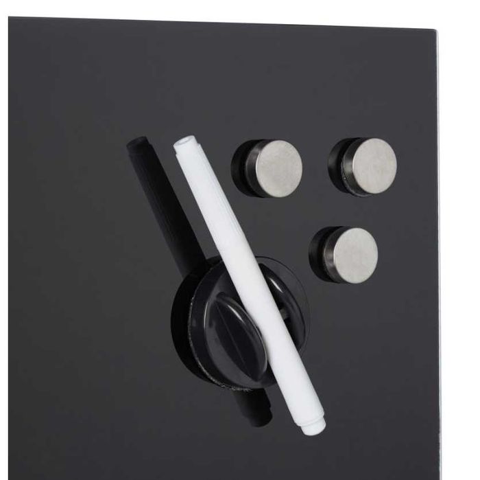 Tablica magnetyczna z czarnego szkła