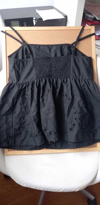 Top preto com alças