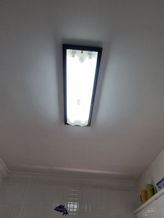 Candeeiro de teto friso azul