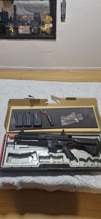 Arma de airsoft ics cxp-yak sbr1 preto