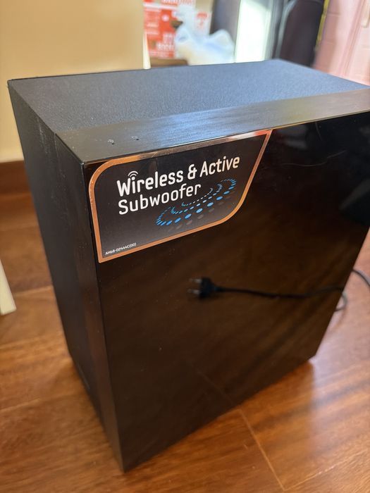 Coluna e subwoofer