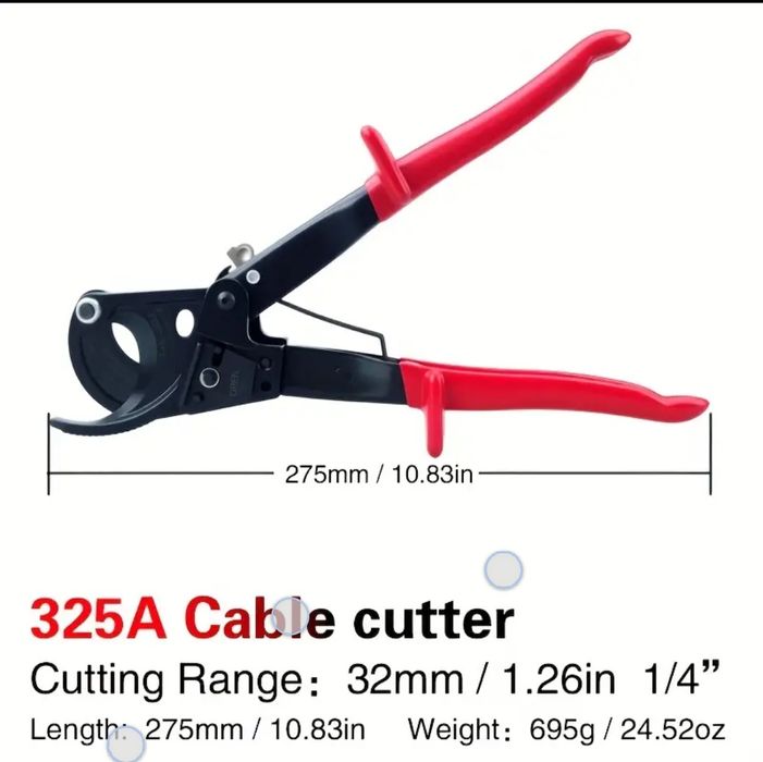 Кабелерез с храповый механизм 325а