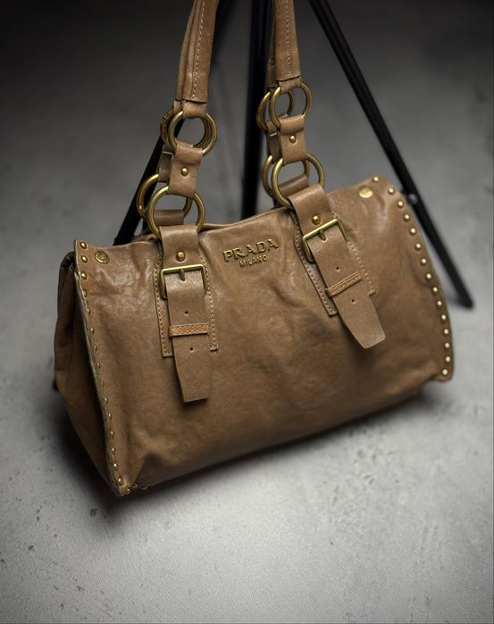 Torebka, torba Prada Nappa Aviator Bag - Brown Totes, Handbags