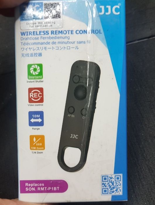 Бездротовий пульт дистанційного керування JJC Bluetooth замінює Sony RMT-P1BT