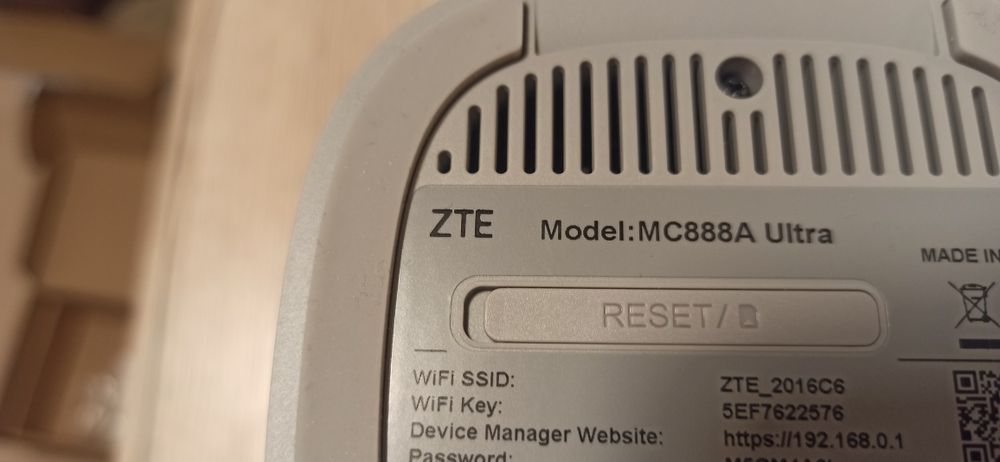 Router 5G. ZTE MC 888A ULTRA