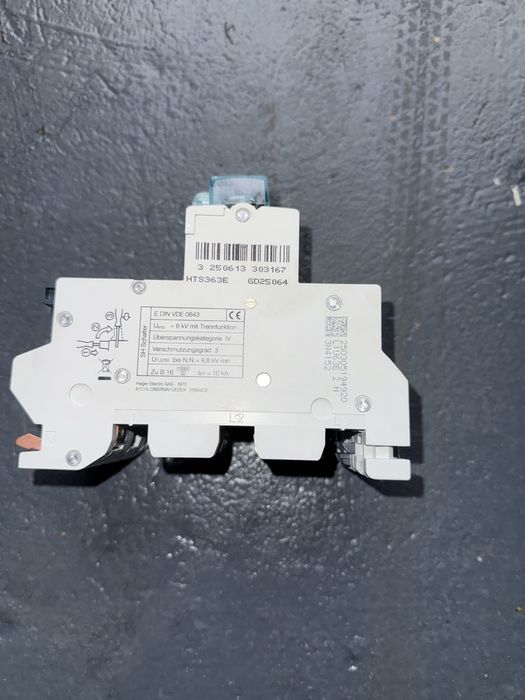 HTS363E HAGER MCB SLS Wyłącznik nadprądowy selektywny 3P, E, 63 A,