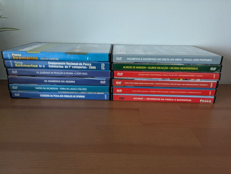 12 DVDs Pesca e Pesca Submarina "Mundo da Pesca"