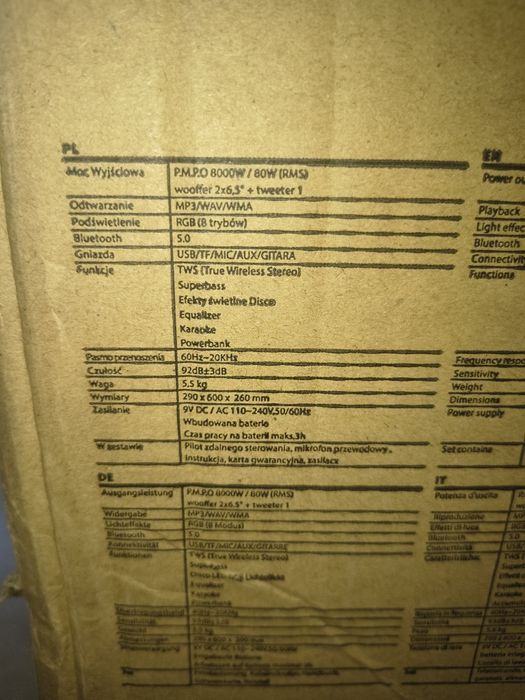 Głośnik Manta Party